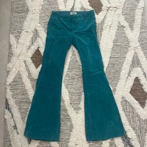 Worn once- Free People cordaroy pull on flare pants - size 30.